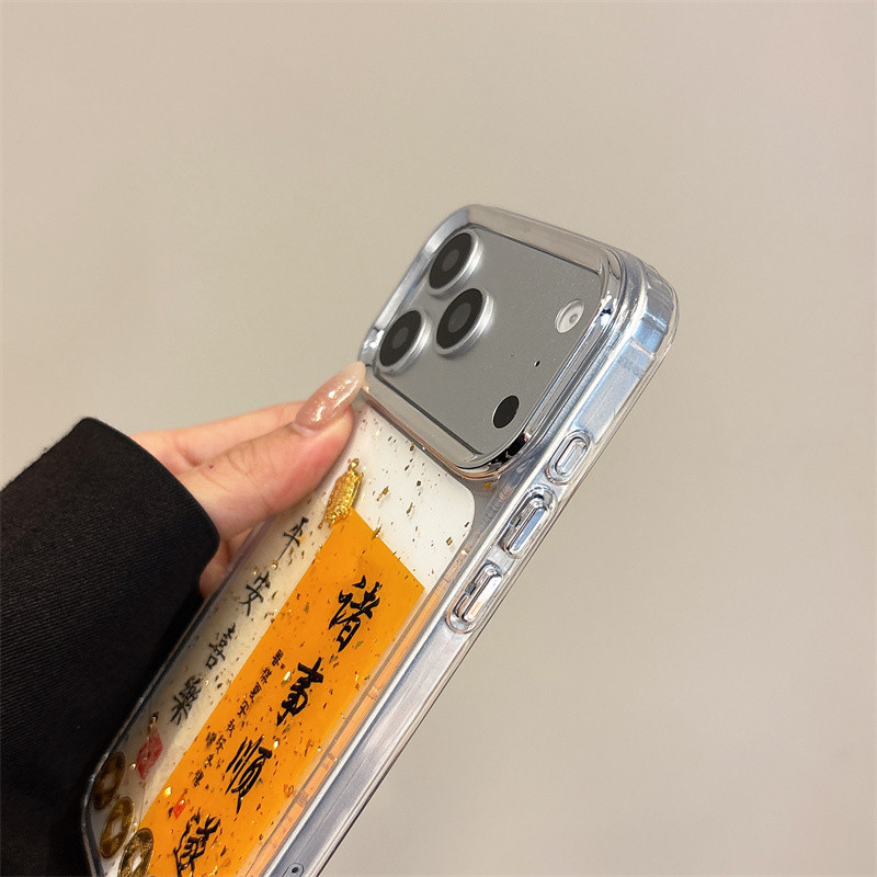 Ốp điện thoại iPhone trong suốt ký tự Trung Quốc phù hợp cho iPhone 17 Pro Max, iPhone 17, iPhone 16, iPhone 15, iPhone 14, iPhone 13 12 11