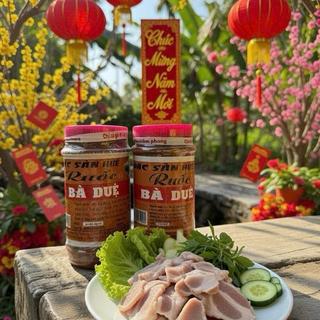 Combo 2 hủ Mắm Ruốc Huế Bà Duệ (NẮP HỒNG) hủ lớn 380g - Đặc sản Huế