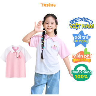 Áo thun polo Powerpuff Girls ngắn tay bé gái Rabity 101.007
