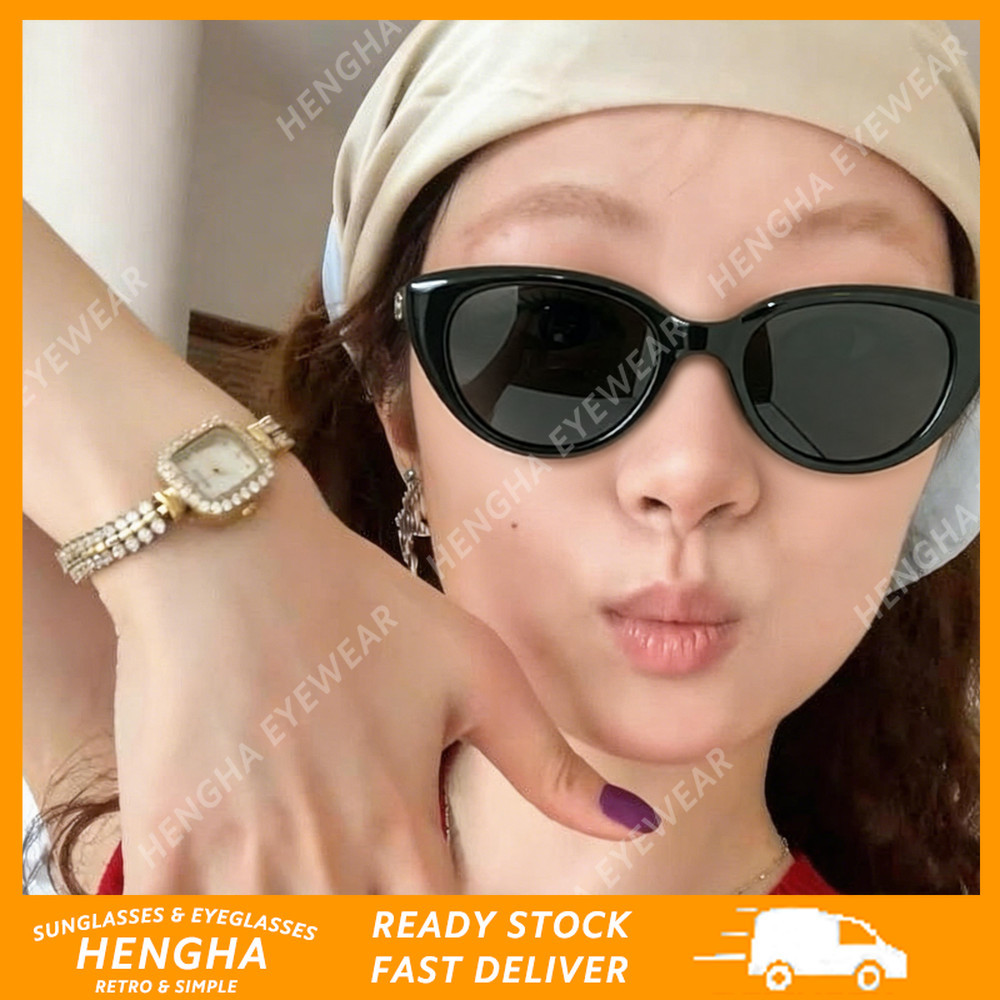 (HENGHA) Mắt Mèo Sunnies Phái Nữ - Retro & Chic, Bảo Vệ Tia Cực Tím Toàn Diện