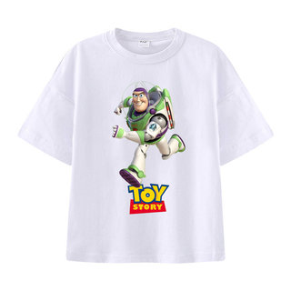 Áo thun bé trai in hình hoạt hình Buzz Lightyear trong phim Toy Story, kiểu dáng thoải mái và thoáng khí.
