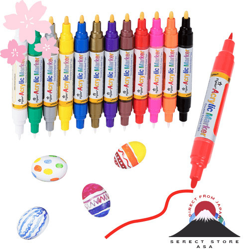 [Gửi trực tiếp từ Nhật Bản]Bút acrylic Bt acrylic Bút nước Bút vẽ Bút màu đầu mềm Bút vẽ mảnh Chống thấm nước 12 màu Nhiều màu Dành cho người mới Bút vẽ DIY Album á á nhà Gốm Thủy tinh G S lượng có hạn  ai nhanh tay thì ược!