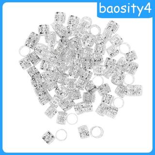 Gói 100 9mm Dreadlocks Xoắn Bím Hạt Dreads Trang Trí Vòng Đeo Tóc