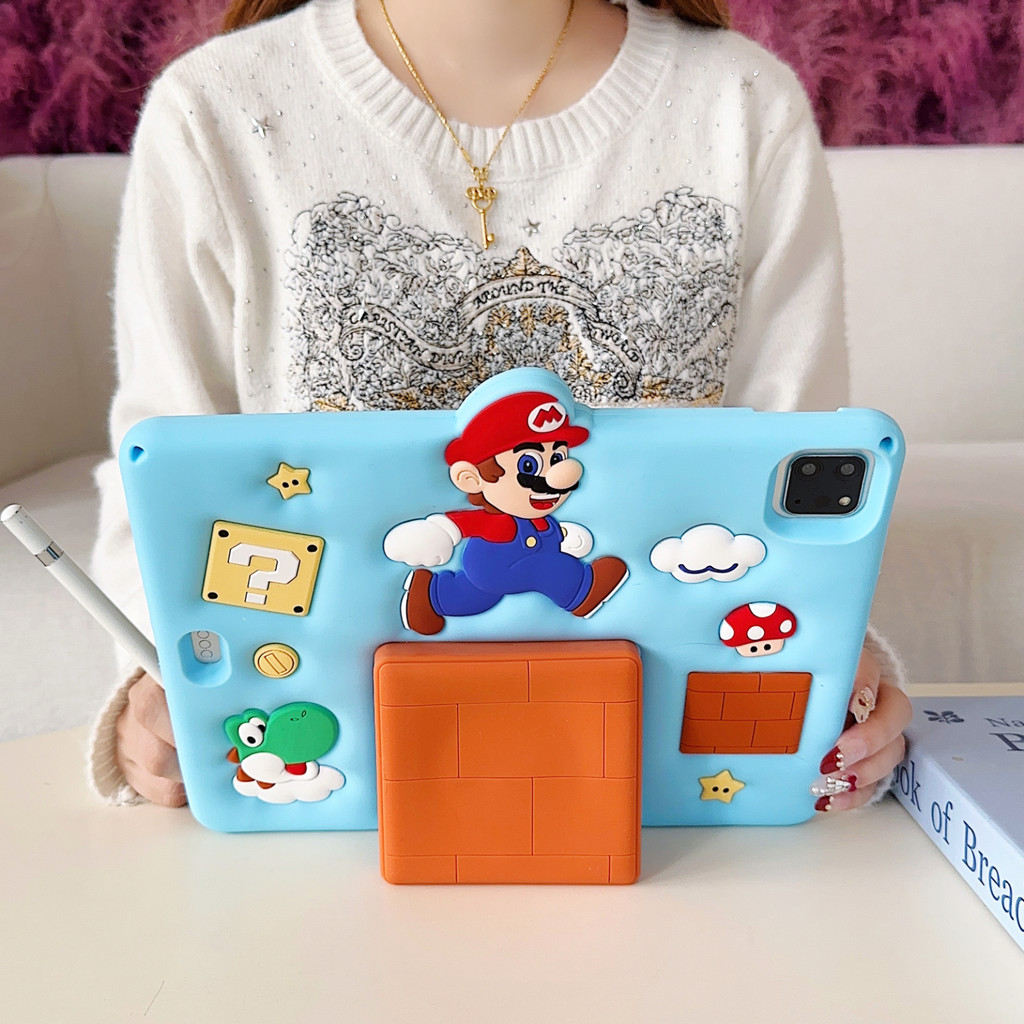 Ốp Lưng Tương Thích Cho Redmi Pad 2 11inch 2025 4G Wifi Redmi Pad 2 4G 5G Hoạt Hình Dễ Thương 3D Với Khe Cắm Bút Vô Hình Dây Đứng Vỏ Máy Tính Bảng