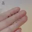 1 Đôi Bông Tai Zircon Mini Hợp Thời Trang Dành Cho Nữ Bé Gái Hình Học Hàng Ngày Bông Tai Nhỏ Xương Tai Phụ Kiện Trang Sức Móng Tay [Mina]