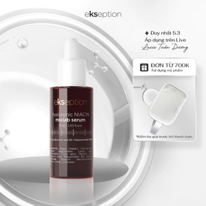 Serum HA + 5% B3 Ekseption hỗ trợ sáng da, mờ thâm mụn Hyaluronic Niacin 75ml