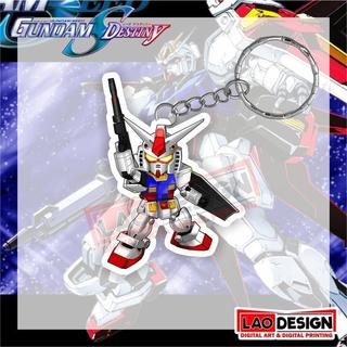 Gantunga Kunci Gundam Seed Destiny STRIKE - Gantungan Kunci Anime - Gantungan Kunci Akrilik - Gantungan Kunci Kartun