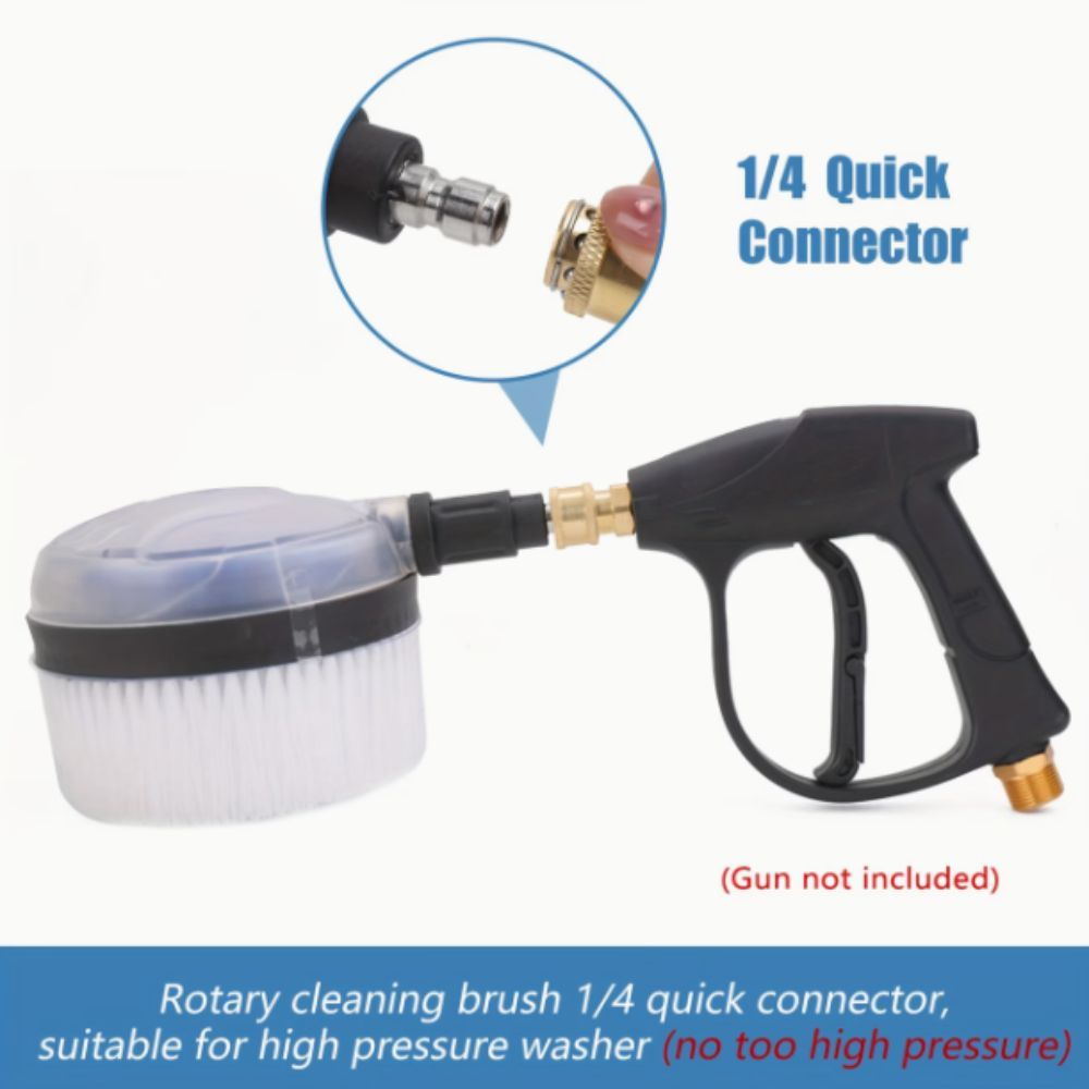 Bàn chải rửa áp lực STWEEKAM, đầu tròn thiết kế hình quạt, xoay 360 độ, kết nối nhanh, làm sạch nước hiệu quả