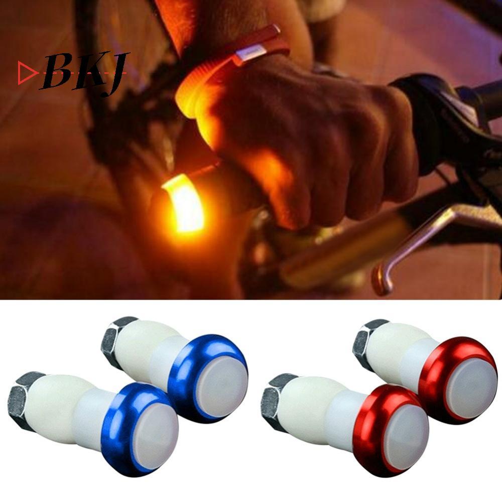 [KJ] 1 Cặp Xe Đạp An Toàn - Tay Cầm LED Đỏ Bật Tín Hiệu Từ Tính [Mới]