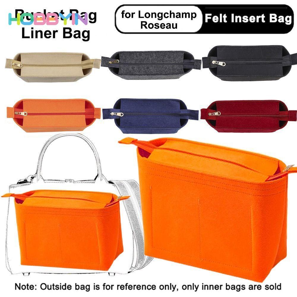 HOBBYIN Túi lót HOBBYIN, Túi đựng xô Túi lưu trữ Túi chèn, Túi nỉ du lịch nhiều túi bền bỉ cho Longchamp LE PLIAGE / ROSEAU
