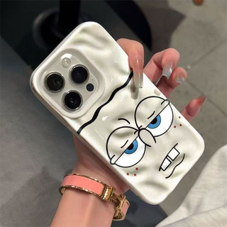 Ốp lưngiPhone 17 16 15 14 13 12 11 ProMax XR XS Max 78Plus SpongeBob Emoji trường hợp điện thoại mềm
