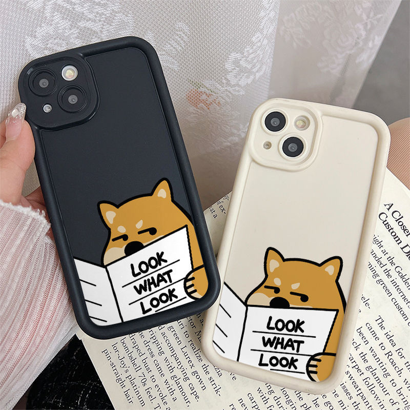 Ốp Lưng Tương Thích Cho iPhone 17 Air 16 15 14 13 12 11 Pro X XR XS Max SE 2020 6 6S 7 8 Plus Chống Rơi Thiết Kế Mắt Thiên Thần Họa Tiết Chú Chó Dễ Thương JGS137