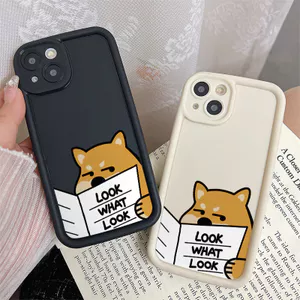 Ốp Lưng Tương Thích Cho iPhone 17 Air 16 15 14 13 12 11 Pro X XR XS Max SE 2020 6 6S 7 8 Plus Chống Rơi Thiết Kế Mắt Thiên Thần Họa Tiết Chú Chó Dễ Thương JGS137