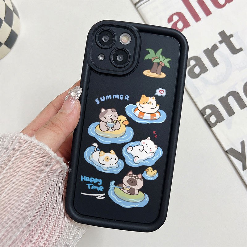 Ốp Lưng Cho Samsung Galaxy S26 S25 S24 S23 S22 S21 S20 Plus Ultra FE A04S A03S A02 M02 A12 M12 M32 A20 A30 A50S A30S Thiết Kế Mắt Thiên Thần Chống Rơi Motif Mùa Hè JGS140