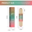 Que Blush AFTEROF, Que Bronzer-Blush đa năng lâu trôi, Công thức kem Dưỡng ẩm hai đầu Thanh trang điểm tự nhiên Trang điểm làm đẹp