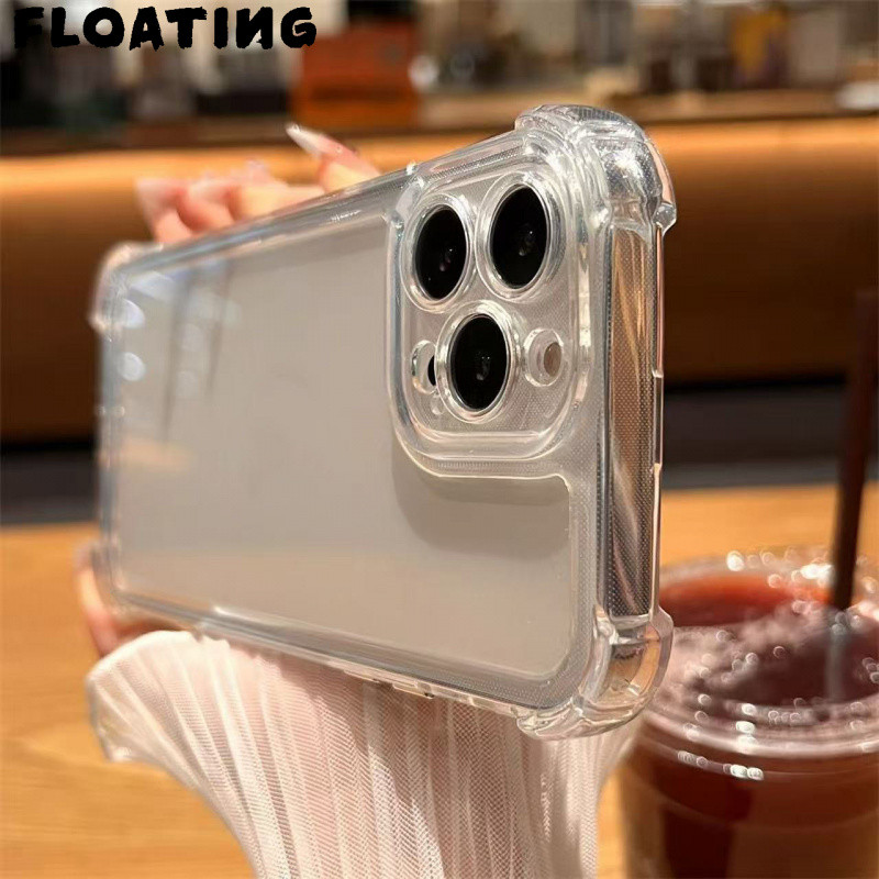 Ốp điện thoại silicon chống sốc trong suốt TPU cho iPhone 17 16 Pro Max 15 14 Plus 13 12 11 16e
