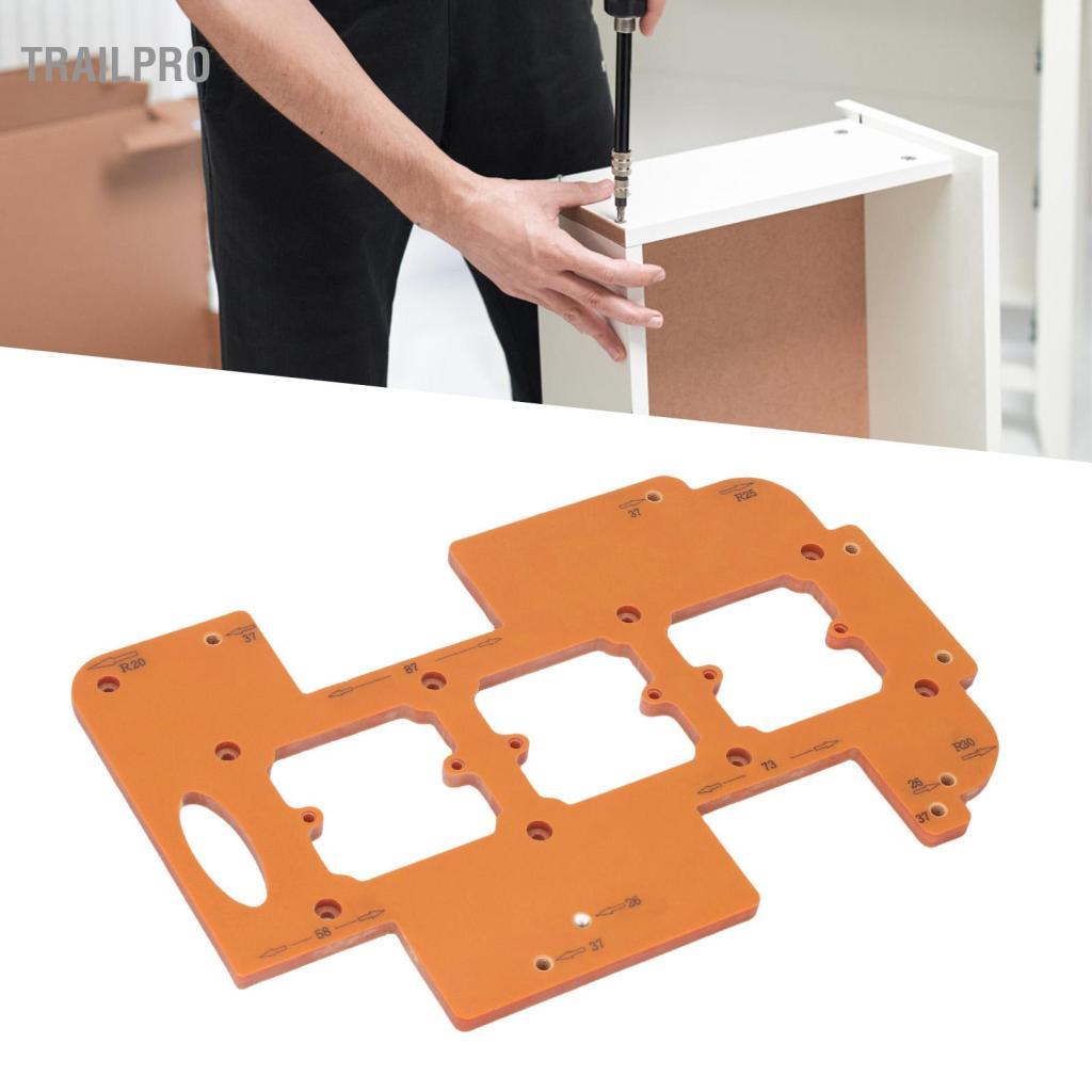 TrailPro Mẫu rãnh không tay nắm tủ quần áo 3 trong 1 Đánh dấu khuôn phần cứng tủ đa chức năng