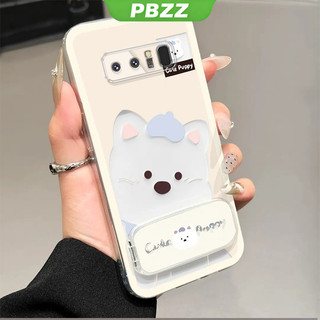 Ốp Lưng Cho SAMSUNG note 8 Vỏ Điện Thoại Vỏ Mềm Silicon Chống Sốc Trong Suốt Thiết Kế Mới Thẩm Mỹ Chó Dễ Thương Có Giá Đỡ Cho Gương TKXGDQZJ01