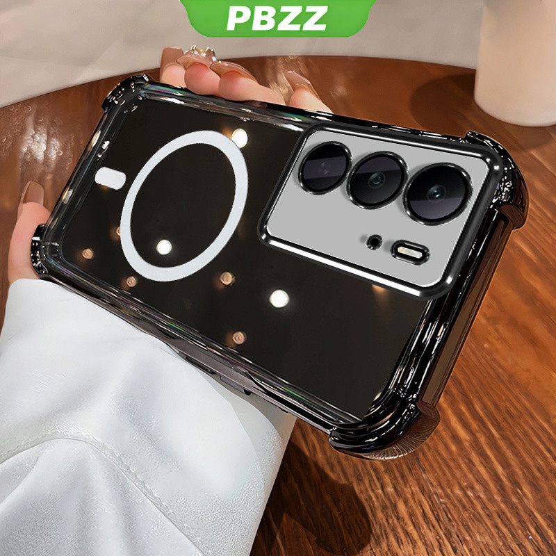 Ốp Lưng Cho Realme C67 C65 4G Realme C75 c75X C71 4G Vỏ Điện Thoại Vỏ Mềm Silicon Chống Sốc Thiết Kế Mới Thẩm Mỹ Rõ Ràng Với Từ Tính Không Dây SJBSWX11