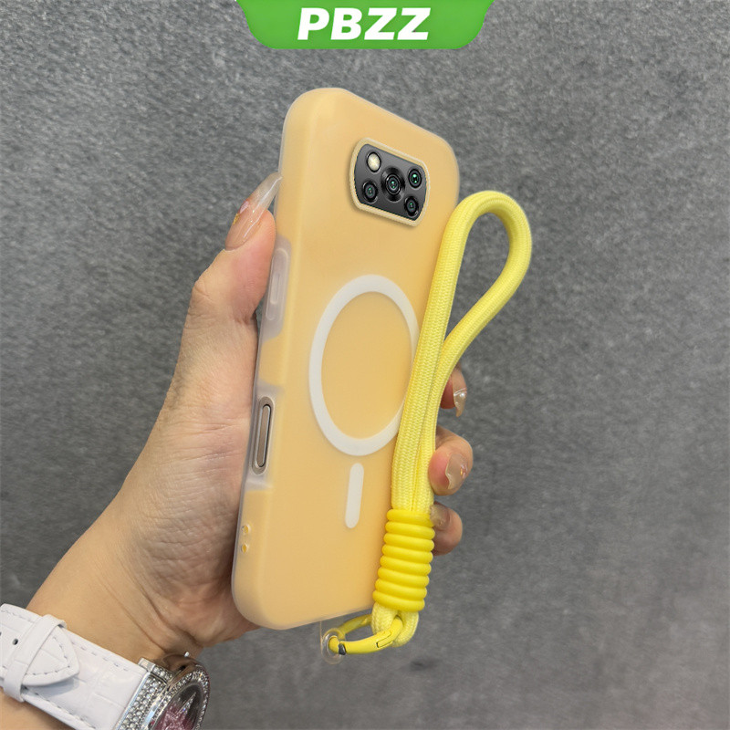 Ốp 2 Trong 1 Cho POCO X3 PRO POCO X3 NFC POCO X3 Vỏ Điện Thoại Chống Sốc Thiết Kế Mới Thẩm Mỹ Vỏ Thạch Màu Kép Có Dây Buộc Từ Tính Không Dây GDBSWX01