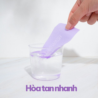Giấy lau sàn tự phân hủy hương lavender túi 100 tờ Giấy Lau Sàn Nhà Hòa Tan، Hương Hoa Lavende،TÚI TO 100 MIẾNG