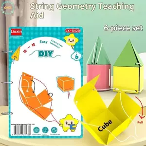 GHX 1 Bộ Huấn Luyện Tư Duy Không Gian DIY Toán Học Sách Hình Học 3D Sách Yên Tĩnh Cho Trẻ Em Montessori Giáo Dục Truy Tìm Sách Bài Tập VN