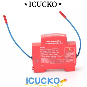 Bình chữa cháy tự động ICUCKO, Thiết bị chống ô nhiễm DIN Rail, Thiết bị chữa cháy thiết kế hai dòng gia đình