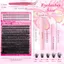 Lông mi giả AFTEROF, Bond và Seal Wispy Style Faux Mink Lash, Thiết kế cụm lông mi có thể tái sử dụng Nhìn tự nhiên DIY Lash Extension Kit Eye Lash Extension