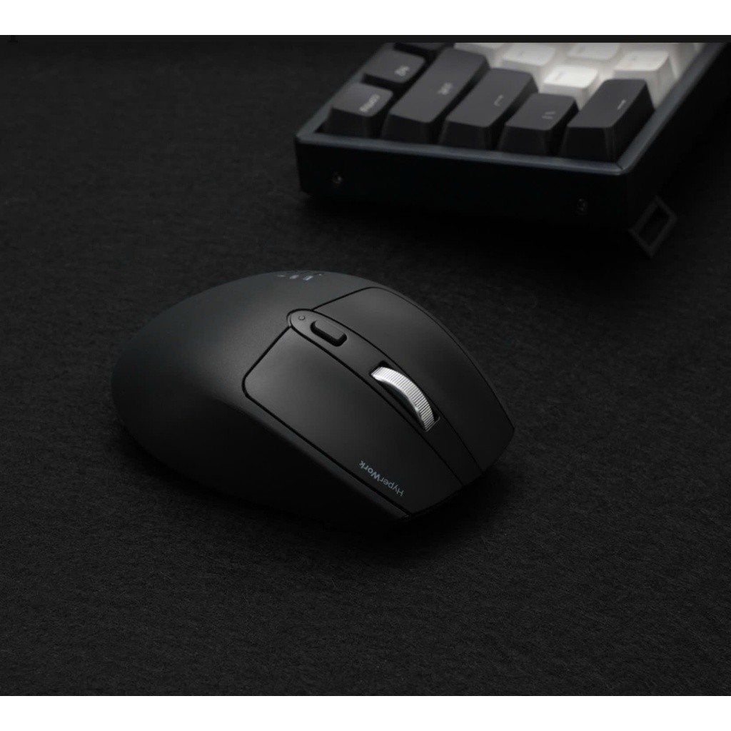 Chuột không dây HyperWork Silentium MS01 (Switch silent yên tĩnh, kết nối 3 Mode) - Hàng chính hãng