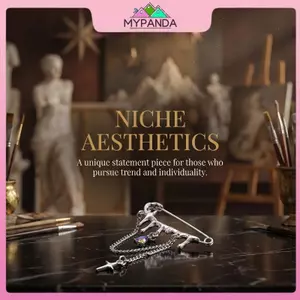 MYPANDA Star Sel Bodychain kim loại thổ cẩm cho nữ - Phù hợp dự tiệc và dạ hội