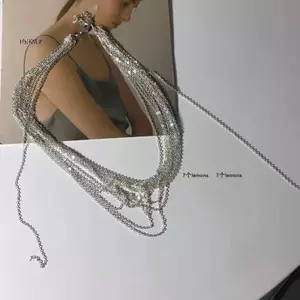 Dây chuyền hợp kim màu bạc sang trọng, thời thượng dành cho nữ