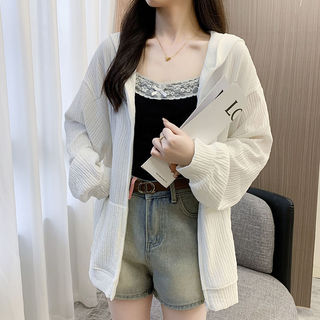 Áo khoác nữ chống nắng, phong cách Hàn Quốc, chất liệu vải sợi Polyester
