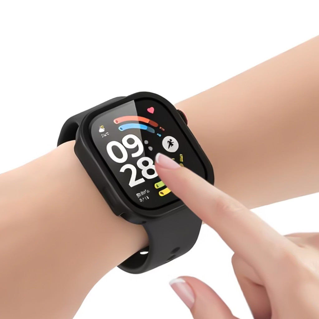 Vỏ PC + Kính Cho Redmi Watch 6 Tấm Bảo Vệ Màn Hình Chống Trầy Xước Phim ốp Bảo Vệ Phụ Kiện