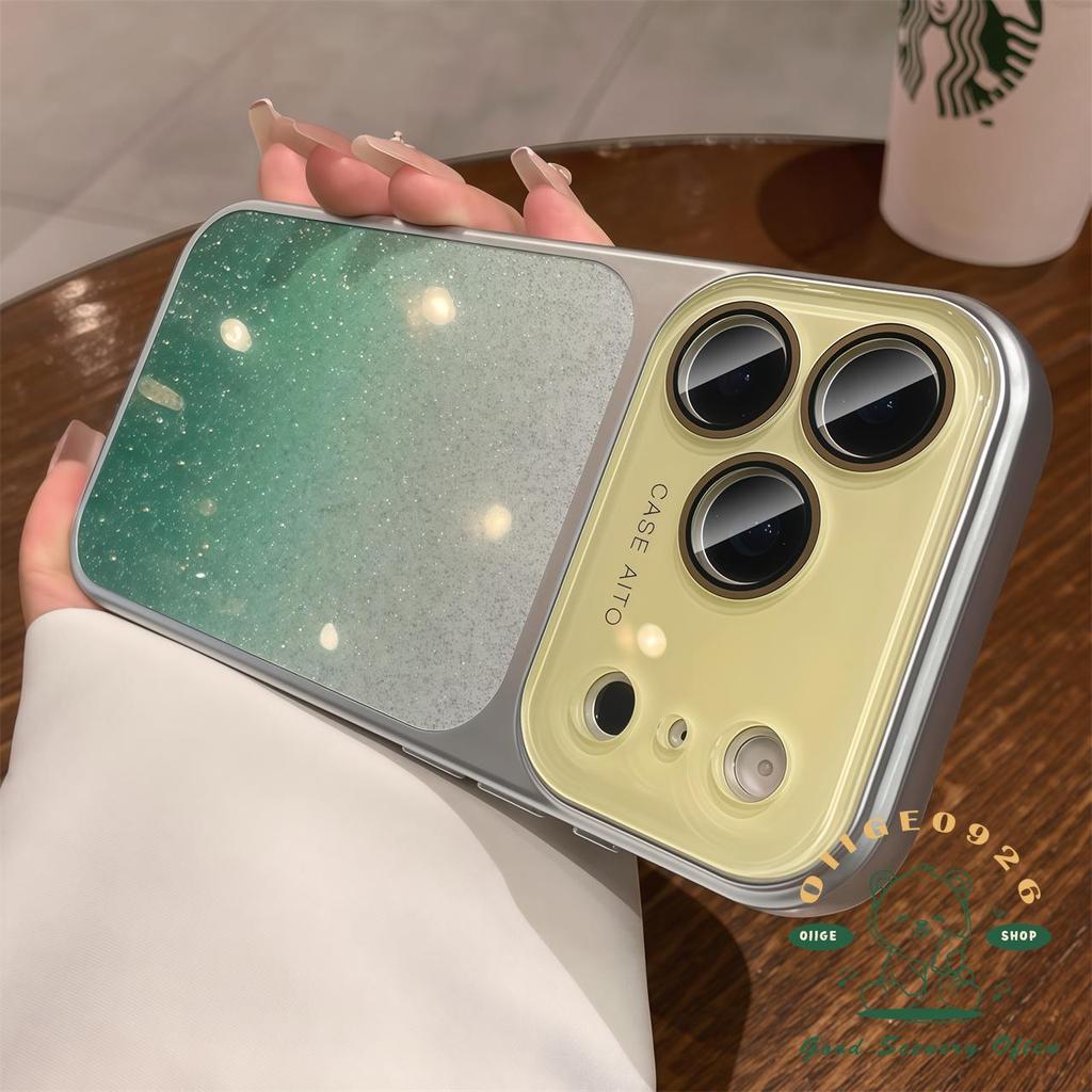 【 Ốp lưng iPhone17 】 Túi khí lấp lánh màu gradient lỏng Vỏ điện thoại iphone17 Pro Max 16 15 14 cho vỏ iPhone Vỏ mềm silicon TPU chống sốc