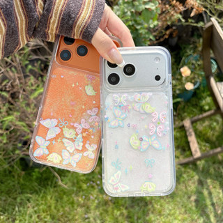 Dành Cho iPhone 17 16 15 14 13 Pro Max Ốp Điện Thoại Hình Bướm Mơ Mộng Lấp Lánh TPU Trong Suốt Với Bướm Ba Chiều & Ngôi Sao Chống Sốc & Mềm Cầm Hoàn Hảo Cho Thời Trang Mùa Xuân & Phong Cách Cổ Tích