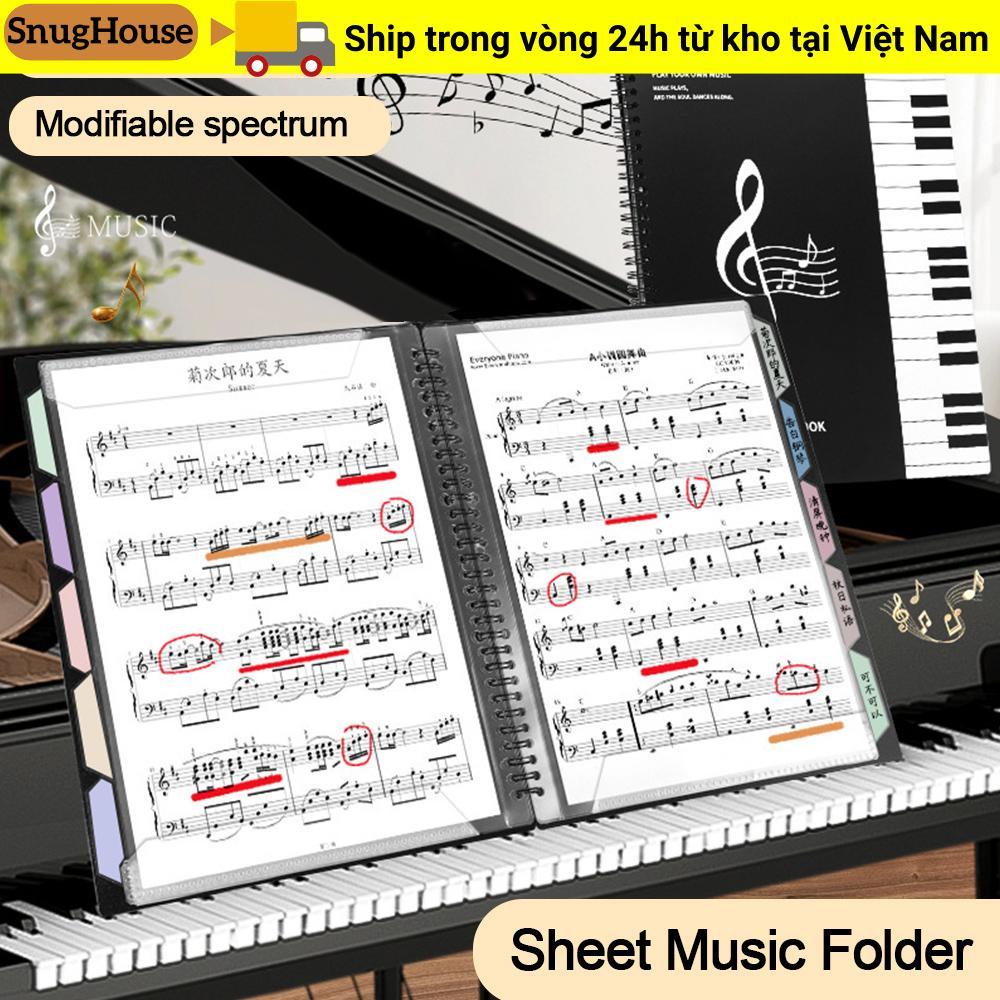 Thư mục nhạc Sheet SNUGHOUSE, có thể sửa đổi Hộp đựng nhạc chống nước, Thư mục phát lại đàn Piano không phản chiếu đa chức năng bền bỉ Nhạc sĩ