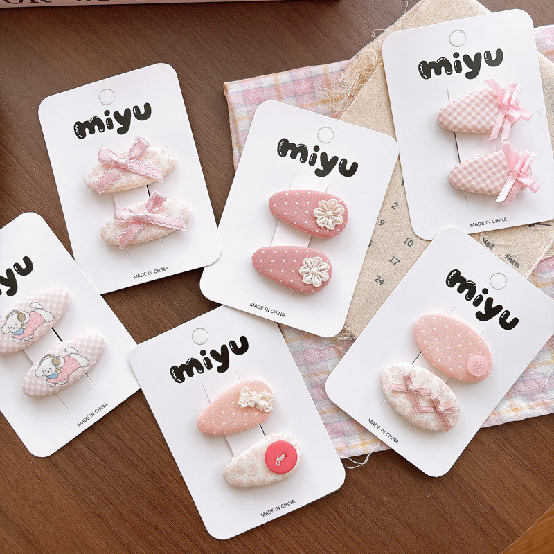 Kẹp Tóc Nơ Màu Hồng Ngọt Ngào Bé Gái Nổ Kẹp