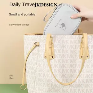 Bộ sơ cứu JKDESIGN, Túi đựng thuốc màu hồng / xanh / xám nhiều lớp, Túi đựng thuốc gia dụng dung tích lớn