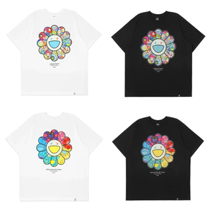 Áo sơ mi unisex 100% cotton cổ tròn họa tiết hoa - nhiều màu sắc - hàng có sẵn