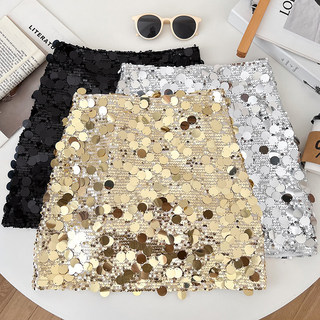 🔥 2026 🔥 chân váy ngắn có hàng sẵn Chân Váy Sequin lấp lánh ý nghĩa thiết kế chân váy sequin Váy chữ a thẳng hông Váy ôm cao chữ A ngắn kim sa lấp lánh cho nữ, phù hợp mùa hè