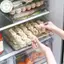 Hộp đựng bánh bao có thể ổn định PUSKY có nắp chặt Hộp đựng thực phẩm trong suốt cho tủ lạnh Tổ chức thức ăn và Bảo quản đồ ăn chuẩn bị bữa ăn VN