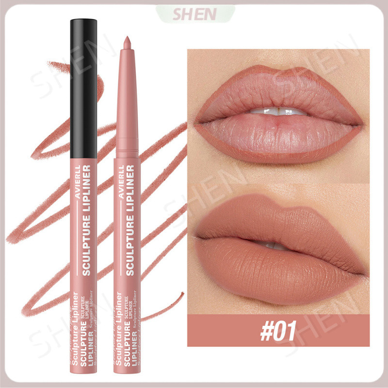 YW AIERLL Matte Lip Pencil Line 12 Màu Móc Dòng Son Môi Bút Lâu Dài Chống Thấm Nước