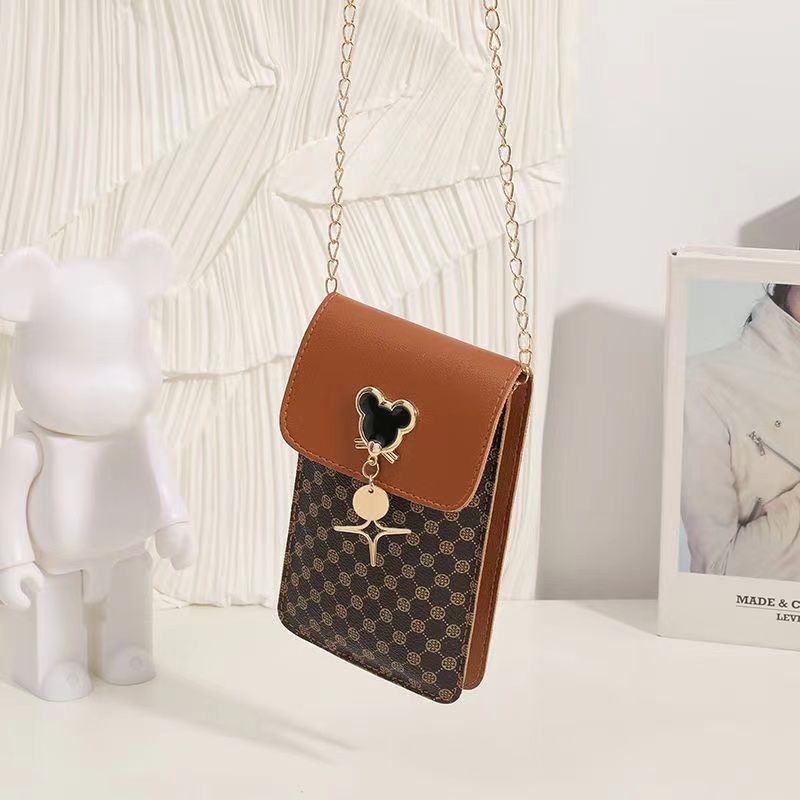 Dây Xích Túi Điện Thoại Di Động 2025 Phong Cách Mới Cao Cấp Phong Cách Phương Tây Mini Một Vai Messenger Túi Nhỏ Mùa Hè Nhẹ Nữ Túi