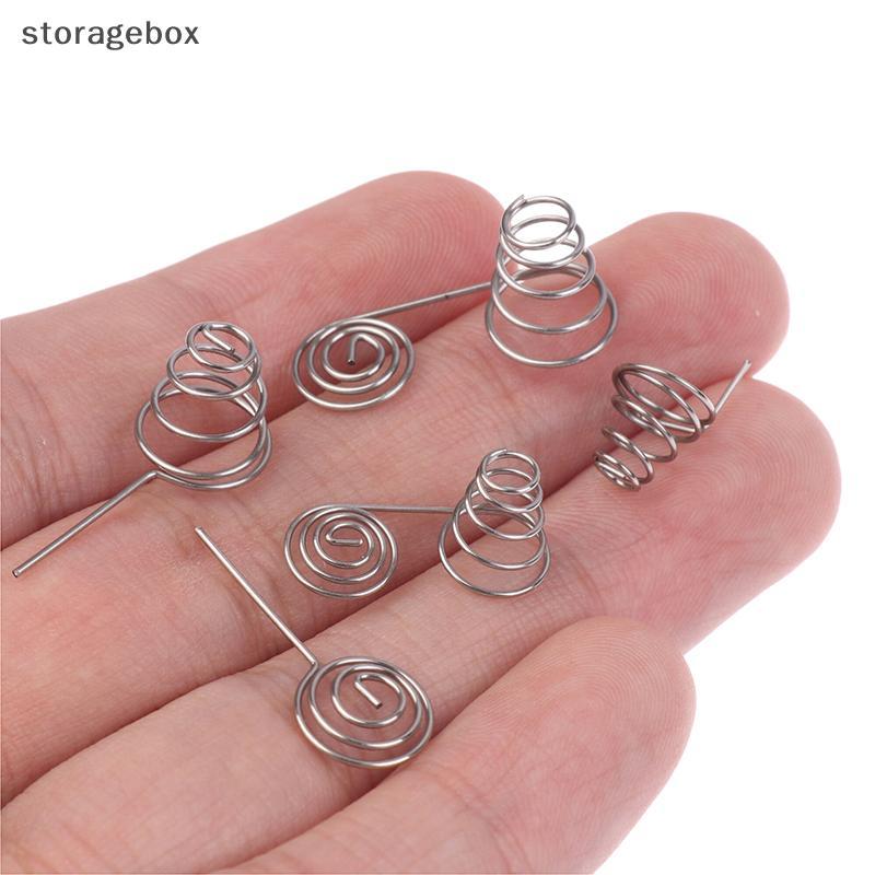 [Hộp lưu trữ] 5 CÁI Pin AAA Dây NIel Lò xo Pin AA Cuộn dây âm và tích cực Tấm tiếp xúc lò xo Phụ kiện DIY Đẹp