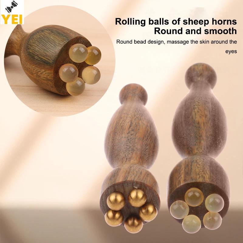 < YEI > Dụng cụ massage mặt bằng gỗ đàn hương xanh Gua Sha Chăm sóc da mặt Massage Sti pod Shape Máy mát xa mặt Dụng cụ vật lý trị liệu mới
