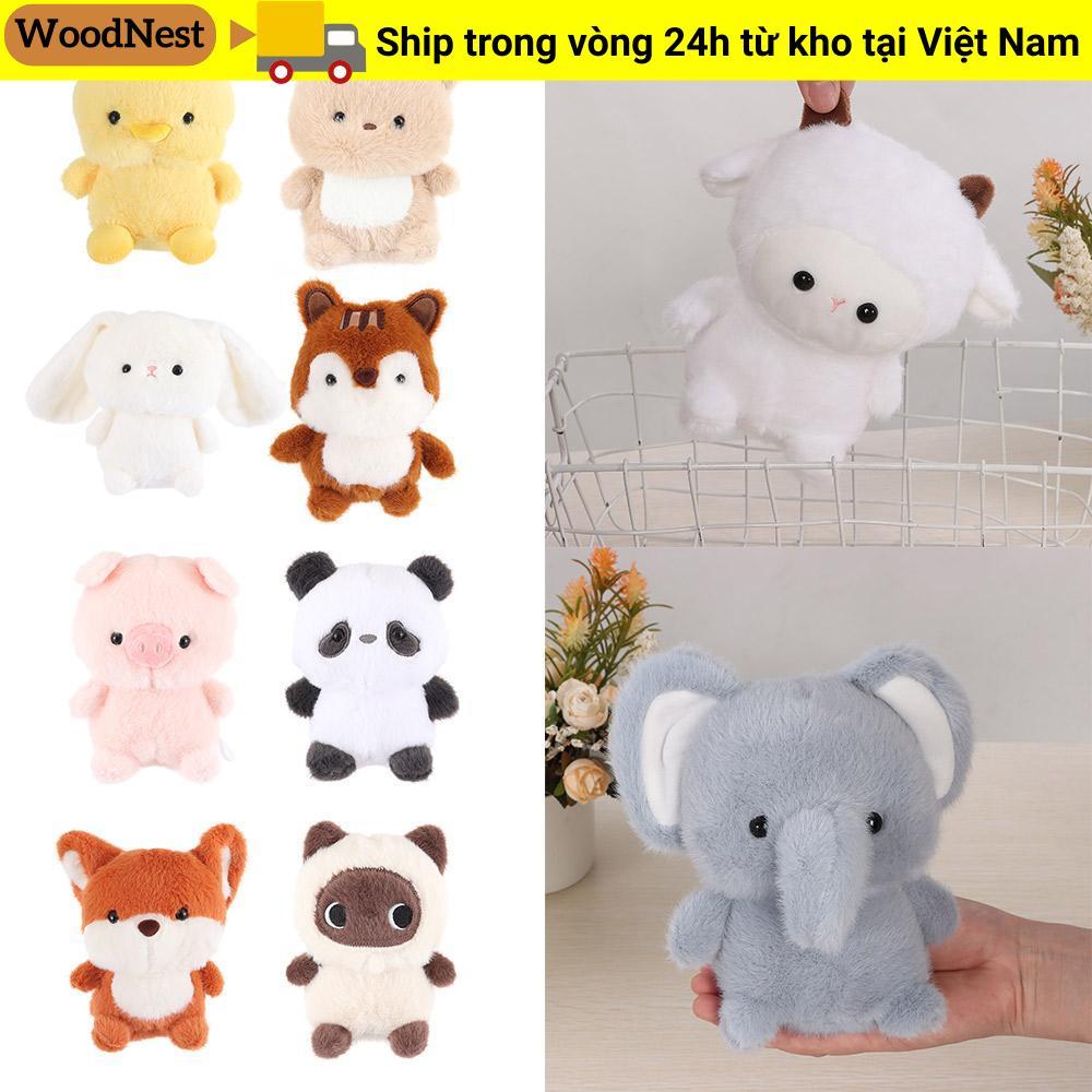 Gối Thú Nhồi Bông GỖ, Búp Bê Đồng Hành Sang Trọng Gấu, Voi Thời Trang 16cm Động Vật Siêu Mềm Đồ Chơi Sang Trọng Quà Tặng Ngủ