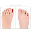 Dụng cụ tách ngón chân Bunion AFTEROF, Dây tập ngón chân mềm có thể tái sử dụng, Dụng cụ tập luyện Vòng đôi Dây thun có thể giặt được Cáng ngón chân Huấn luyện thể thao