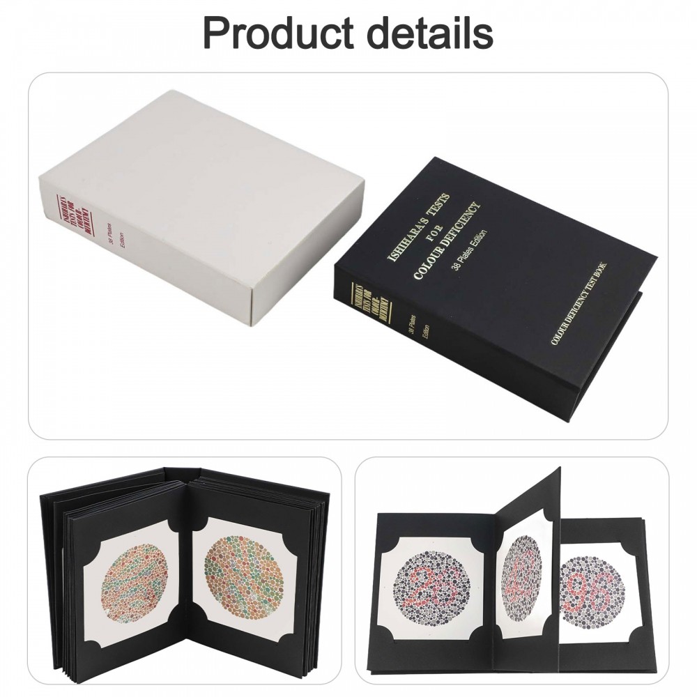 38 Plate Ishihara Color Vision Test Book for Assessing Color Perception ...