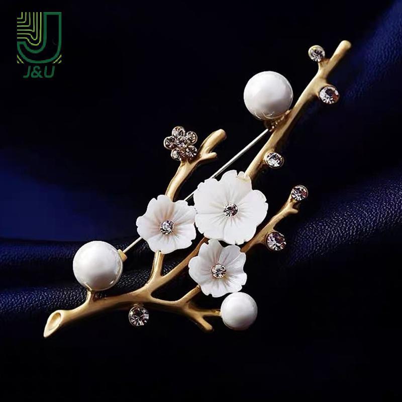 [J & U-T] Trâm cài hoa mận cho nữ Văn phòng đám cưới Trâm cài Chân trang sức năm mới Quà tặng Phụ kiện trang trí tiệc