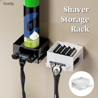 [Firefly] Móc treo dao cạo nam Giá đỡ máy cạo râu Lưu trữ Phụ kiện phòng tắm Nhựa đục lỗ miễn phí Móc treo bàn chải cốc [VN]